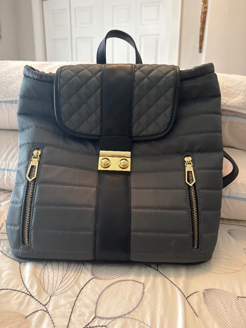 Gianni Bini Grey Backpack Handbag
